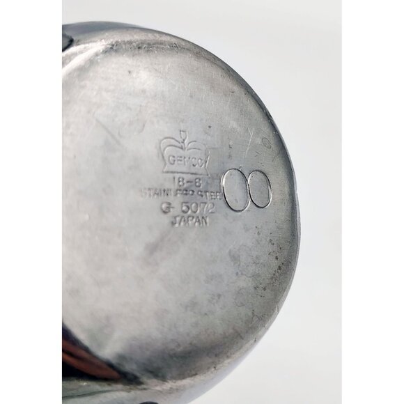 Creamer Pitcher Gemco 18-8 Stainless Steel Japan 3 Inches Vintage Kitchen G 5072 - Picture 10 of 13